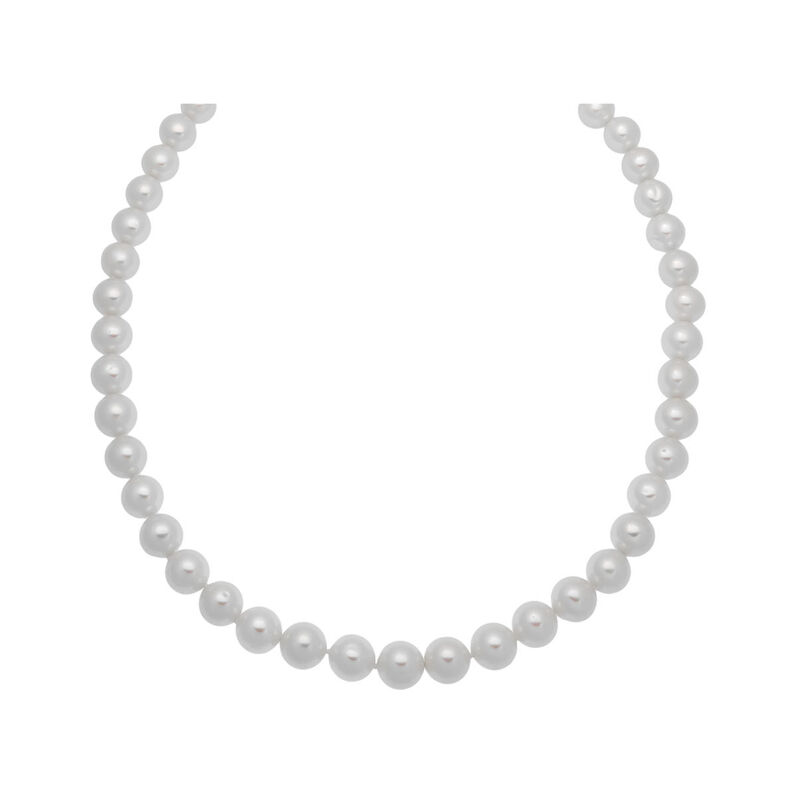 Damen Collier Silber 925 Zuchtperlen 8-9mm - Halsketten Damen | OROVIVO