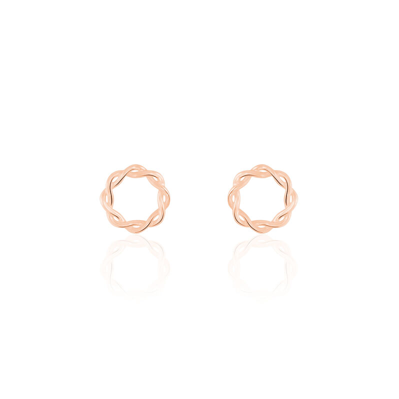 Boucles D'oreilles Or Rose Carmelie Form - Spannringe Damen | OROVIVO