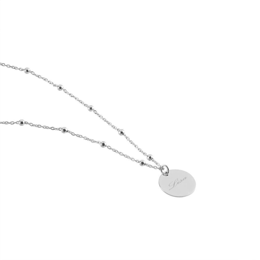 Damen Halskette Silber 925 Zirkonia Kreis - Halsketten Damen | OROVIVO