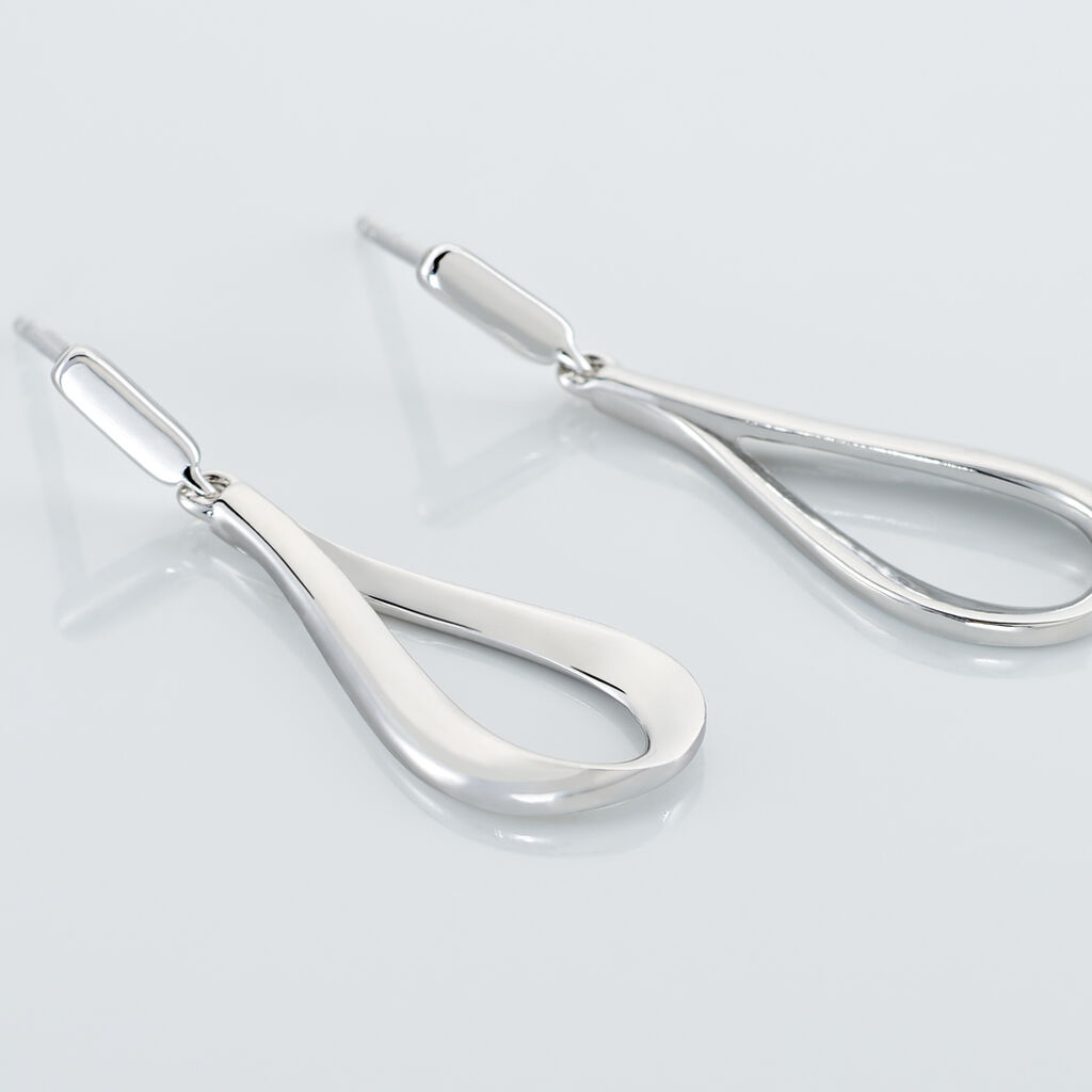 Damen Ohrstecker Lang Silber 925 Tropfen - Ohrringe Damen | OROVIVO