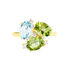 LAYLA 1 Damen Ring Gold 375 (9 Karat) Peridot Grün 2,2 ct Oval