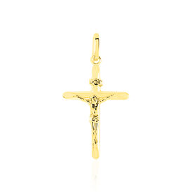 Kreuz Anhänger Gold 375 Jesus Christus Yael - Kreuzanhänger Unisex | OROVIVO