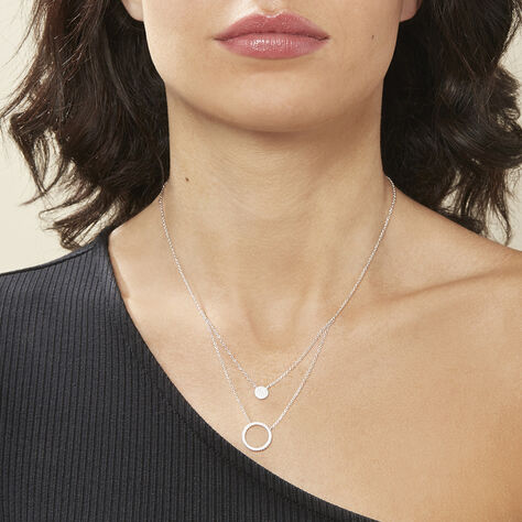 Damen Halskette Silber 925 rhodiniert Zirkonia - Halsketten Damen | OROVIVO
