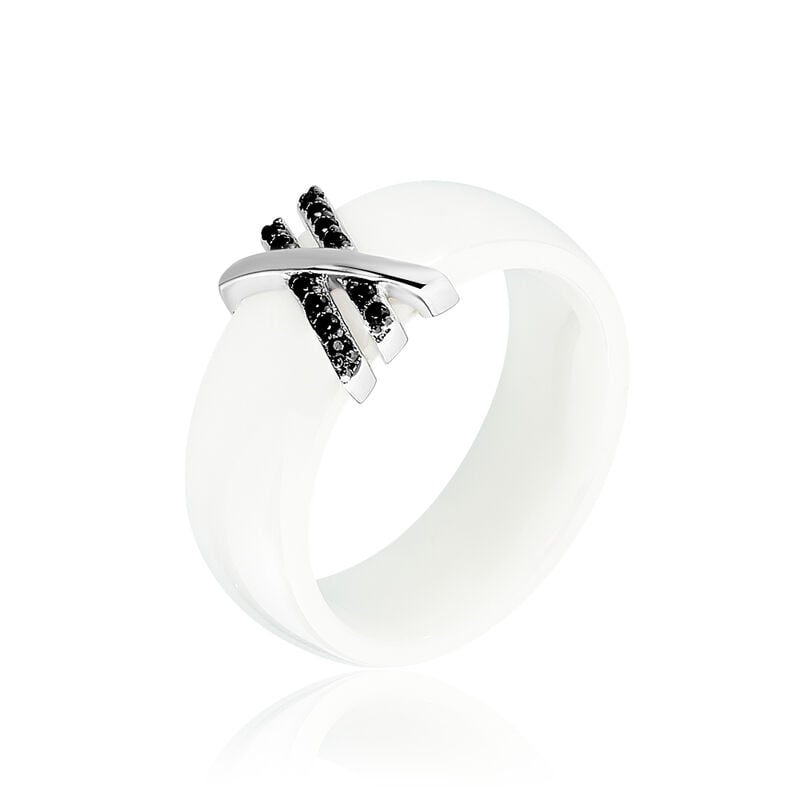 Bague Argent Rhodie Abril - Spannringe Damen | OROVIVO