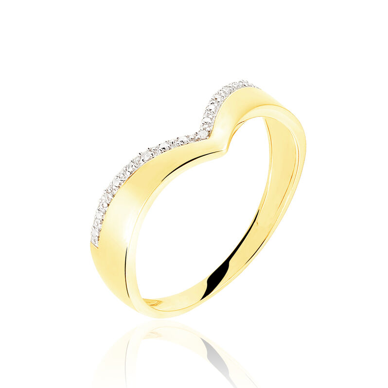 Bague Or Jaune Diamant - Spannringe Damen | OROVIVO