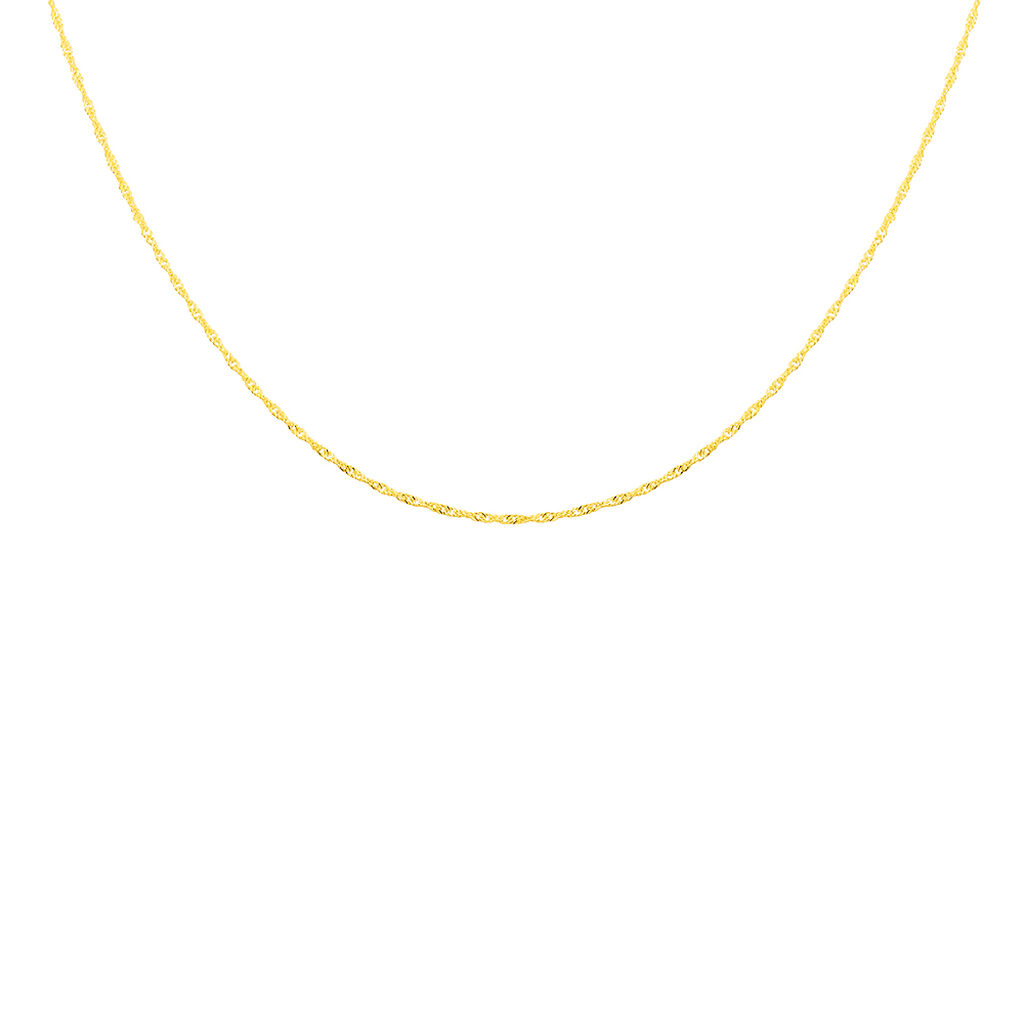 SINGAPUR Damen Kette Gold 585 (14 Karat) B 1,4 mm - Halsketten Damen | OROVIVO