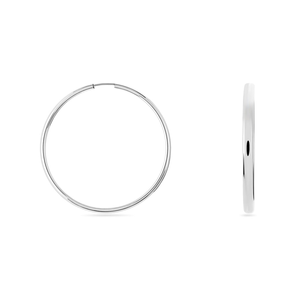 MALIN Damen Creolen Silber 925 B 3 mm