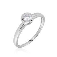 Ring 375 Weissgold Zirkonia