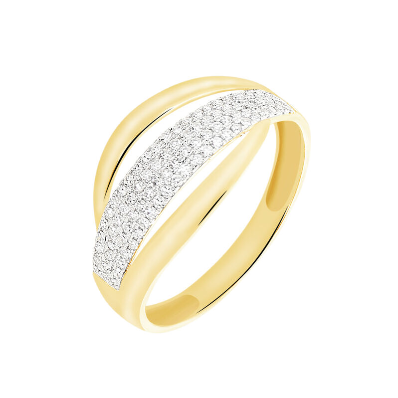 Bague Xenia Or Jaune Diamant - Spannringe Damen | OROVIVO