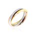 SERENE Damen Ring Gold Tricolor Gold / Weiß / Rosé 585 (14 Karat) Diamant Weiß 0,13 ct