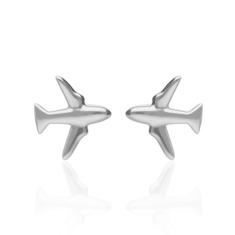 Orecchini Lobo Bon Ton Oro Bianco - Spannringe Damen | OROVIVO
