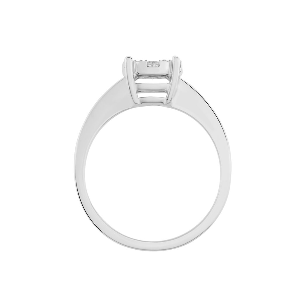 Damen Ring Weißgold 750 Diamant 0,41ct Snowflake  - Verlobungsringe Damen | OROVIVO