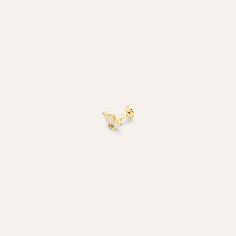 Piercing Orecchio Bon Ton Oro Giallo Opale - Spannringe Damen | OROVIVO