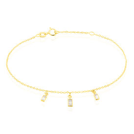 Damenarmband Gold 375 Zirkonia Viereck - Armbänder Damen | OROVIVO