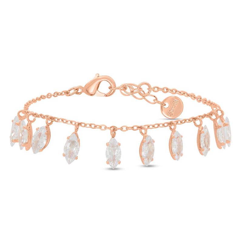 Bracciale Multi Punto Luce Romantic Shine Metallo Rosa Cristallo - Spannringe Damen | OROVIVO
