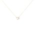HERZ HO YOU & ME Damen Collier Gold 375 (9 Karat) Diamant Wei&szlig; 0,02 ct Herz B 0,7 mm