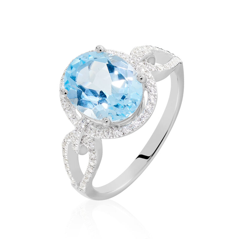 Bague Or Weiss Ayanna Topaze - Spannringe Damen | OROVIVO