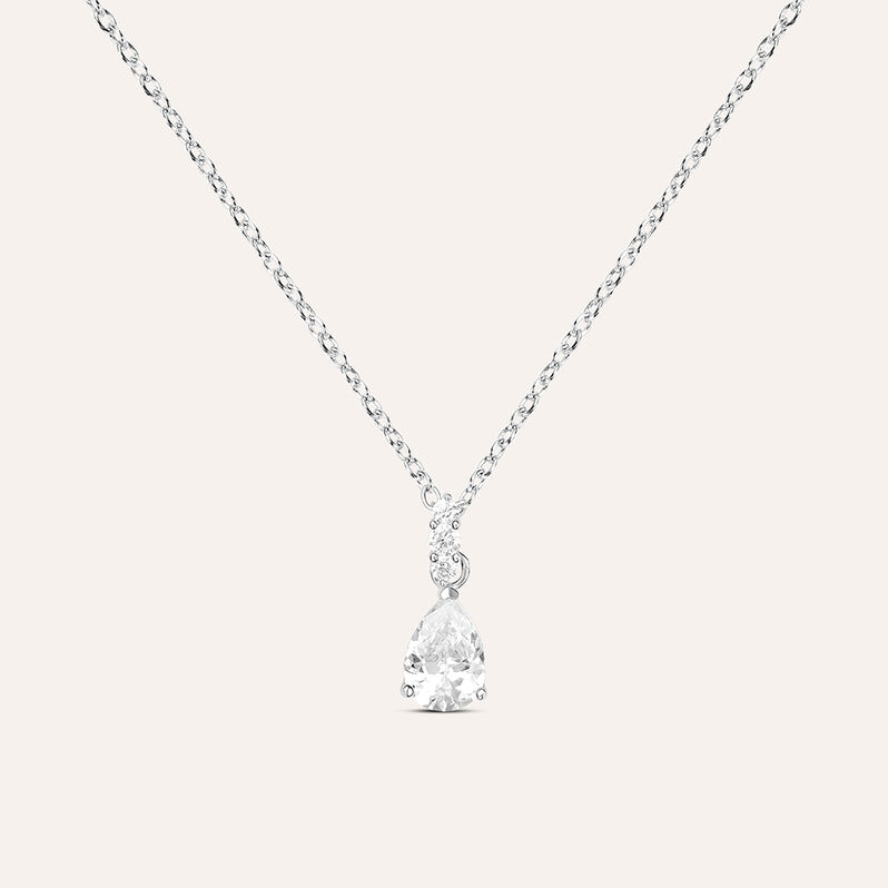 Collana Punto Luce Silver Elegance Argento Rodiato Cubic Zirconia - Spannringe Damen | OROVIVO