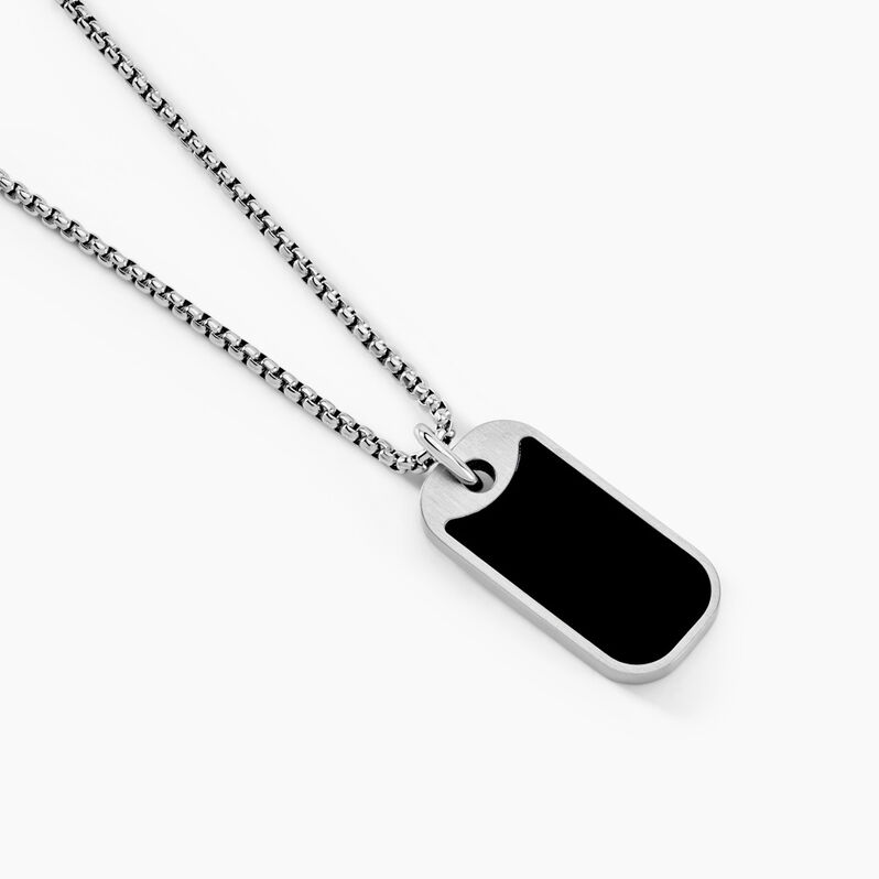 Collier Serjac Acier Weiss Agate - Spannringe Herren | OROVIVO
