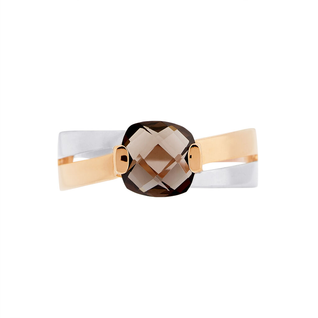 Bague Suzana Or Bicolore Quartz - Spannringe Damen | OROVIVO