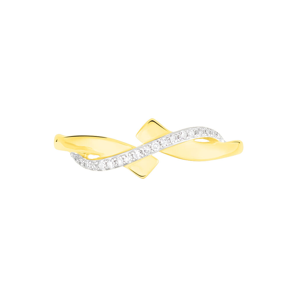 Bague Beata Or Jaune Diamant - Spannringe Damen | OROVIVO