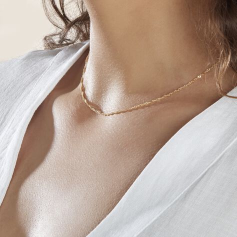 Damen Singapurkette Gold 375  - Halsketten Damen | OROVIVO