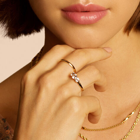 Damenring Gold 375 Zirkonia Caitlin - Verlobungsringe Damen | OROVIVO