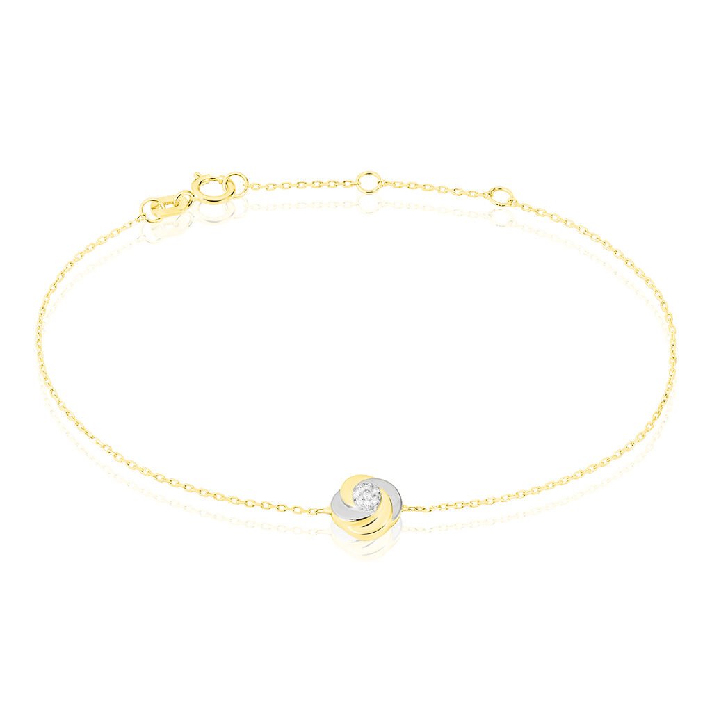 Bracelet Or Bicolore Andresia Tourbillon - Spannringe Damen | OROVIVO