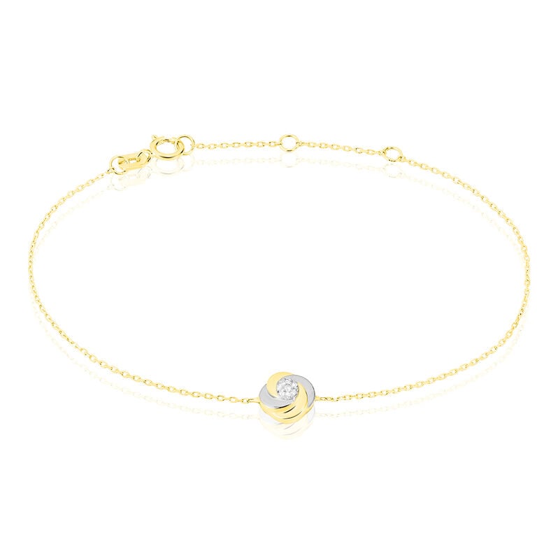 Bracelet Or Bicolore Andresia Tourbillon - Spannringe Damen | OROVIVO