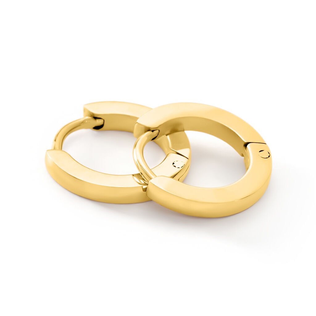 Damen Creolen Edelstahl vergoldet Allison 8,80mm - Creolen Damen | OROVIVO