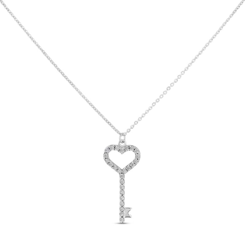 Collana Claire Oro Bianco Cubic Zirconia - Spannringe Damen | OROVIVO