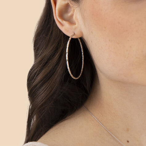 Damen Creolen Silber 925 Rosé Vergoldet - Creolen Damen | OROVIVO