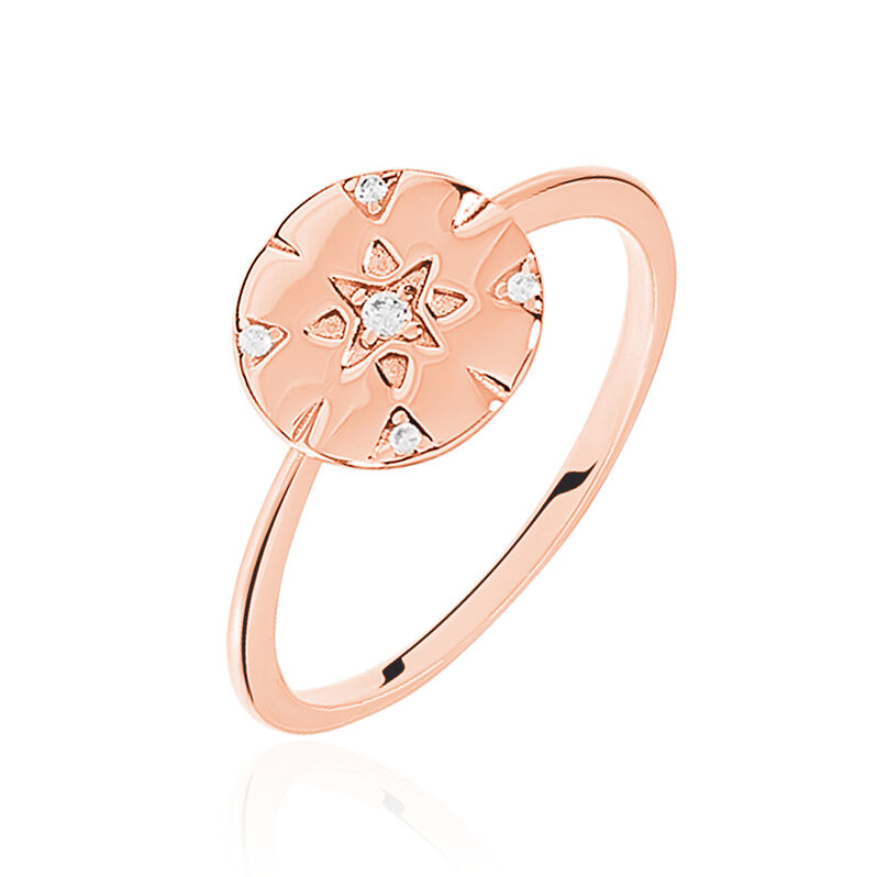 Bague Argent Rose Erinna Pastille - Spannringe Damen | OROVIVO