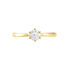 Sonate Damen Ring Gold 750 (18 Karat) Synthetischer Diamant Weiß 0,52 ct
