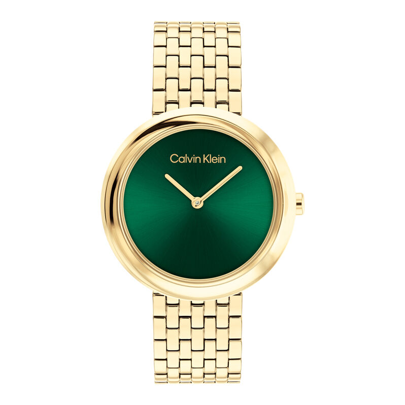 Montre Calvin Klein Twisted Bezel Vert - Spannringe Damen | OROVIVO