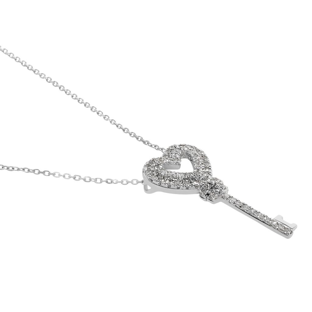 Collier Geremia Or Blanc Diamant - Spannringe Damen | OROVIVO