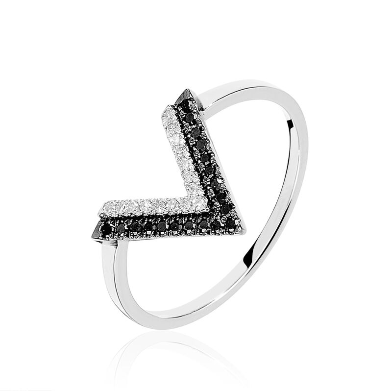 Bague Or Blanc Diamant - Spannringe Damen | OROVIVO