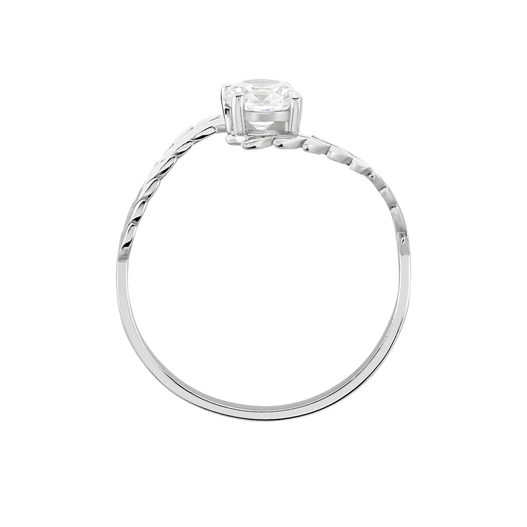 Solitaire Or Weiss Rosalba Forme Couteau - Spannringe Damen | OROVIVO