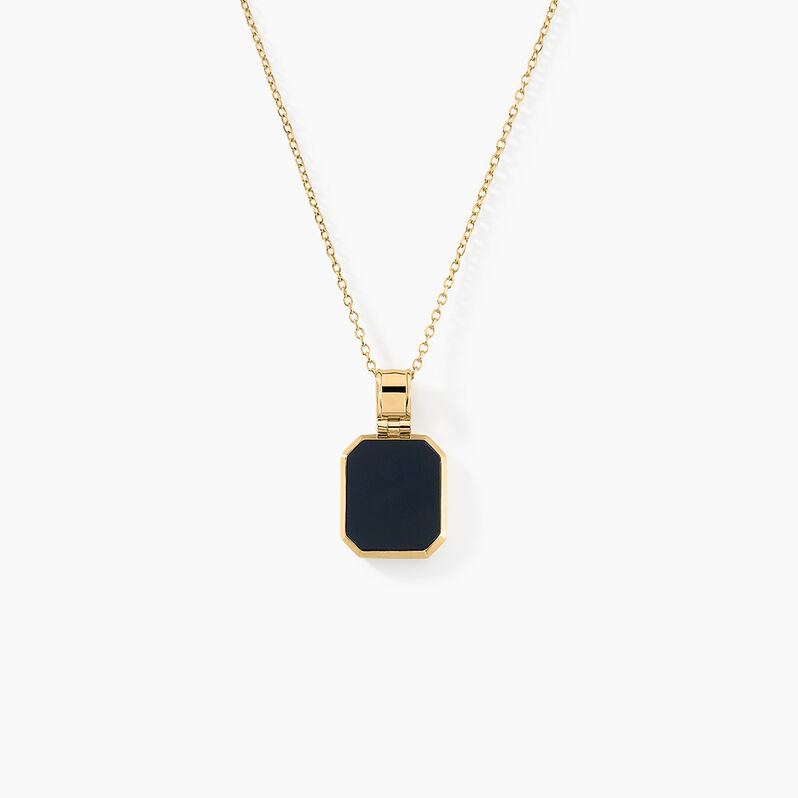 Collier Tertius Or Jaune Onyx - Spannringe Herren | OROVIVO