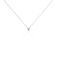 Damen Collier Weißgold 375 Diamant 0,05ct Barren Perpignan