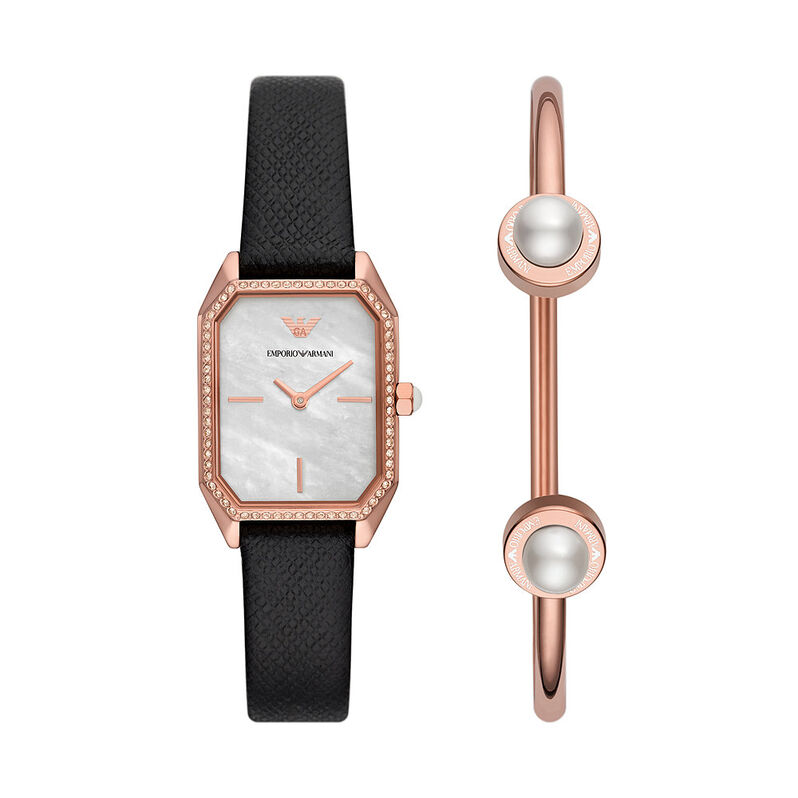 Combo Orologio Al Quarzo Emporio Armani Ar80068set - Spannringe Damen | OROVIVO