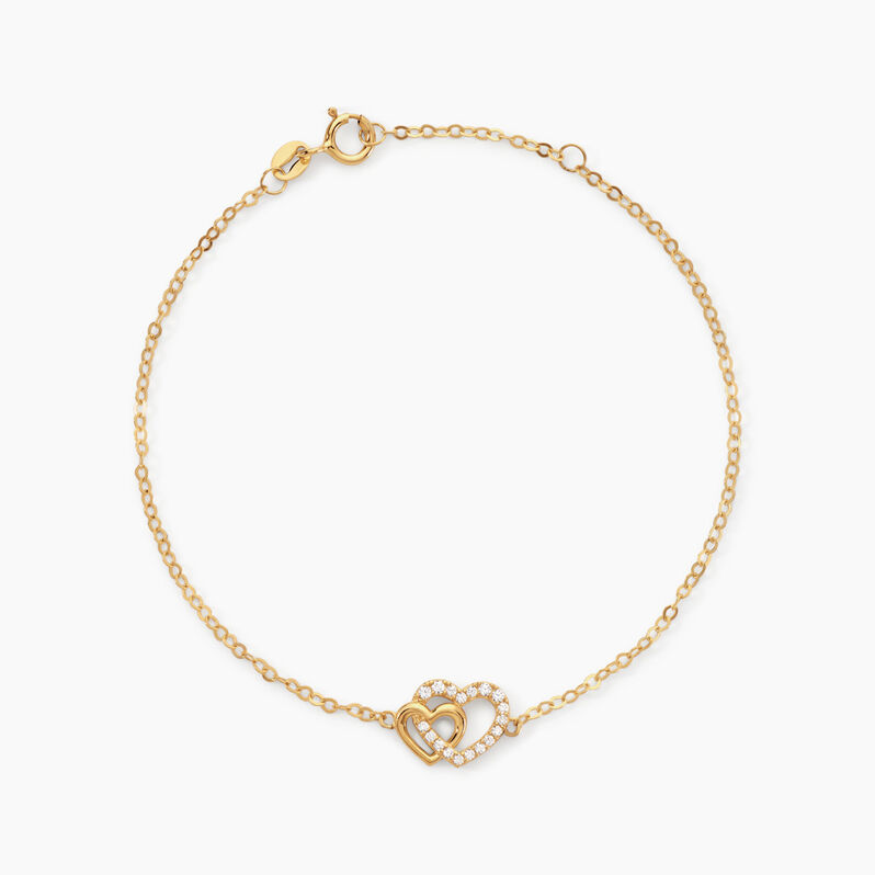 Bracelet Donaldina Or Jaune Oxyde De Zirconium - Spannringe Damen | OROVIVO