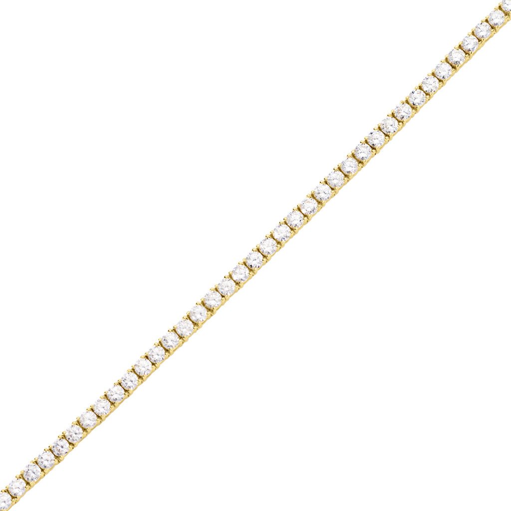 ELYRA Damen Armband Silber vergoldet 925 Zirkonia Wei&szlig; 7,16 ct