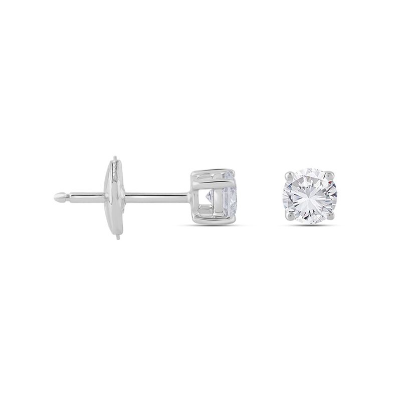 Damen Ohrstecker Weißgold 750 synthetischer Diamant 0,76ct Symphonie  - Ohrstecker Damen | OROVIVO