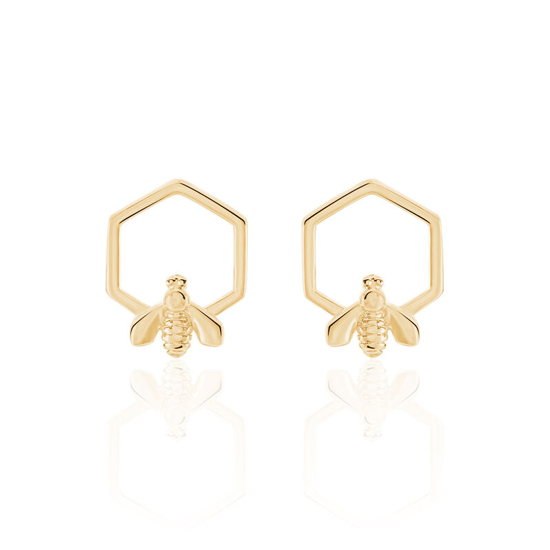 Boucles D'oreilles Plaque Or Maryleine - Spannringe Damen | OROVIVO