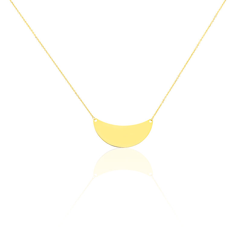 Collier Mah Or Jaune Demi Lune - Spannringe Damen | OROVIVO