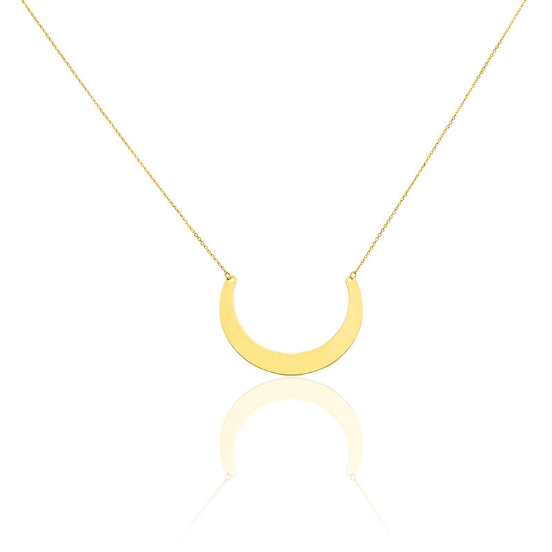 Collier Solaire Or Jaune Croissant Lune - Spannringe Damen | OROVIVO