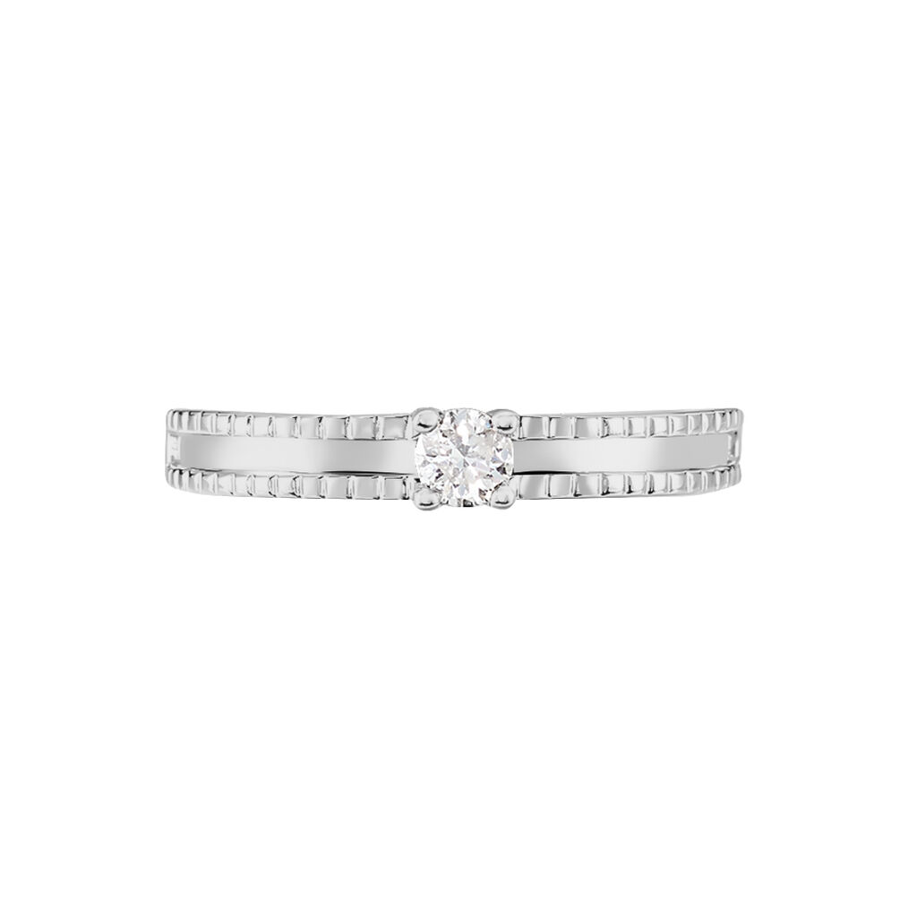 Solitaire Or Weiss Diamant Taymiya - Spannringe Damen | OROVIVO