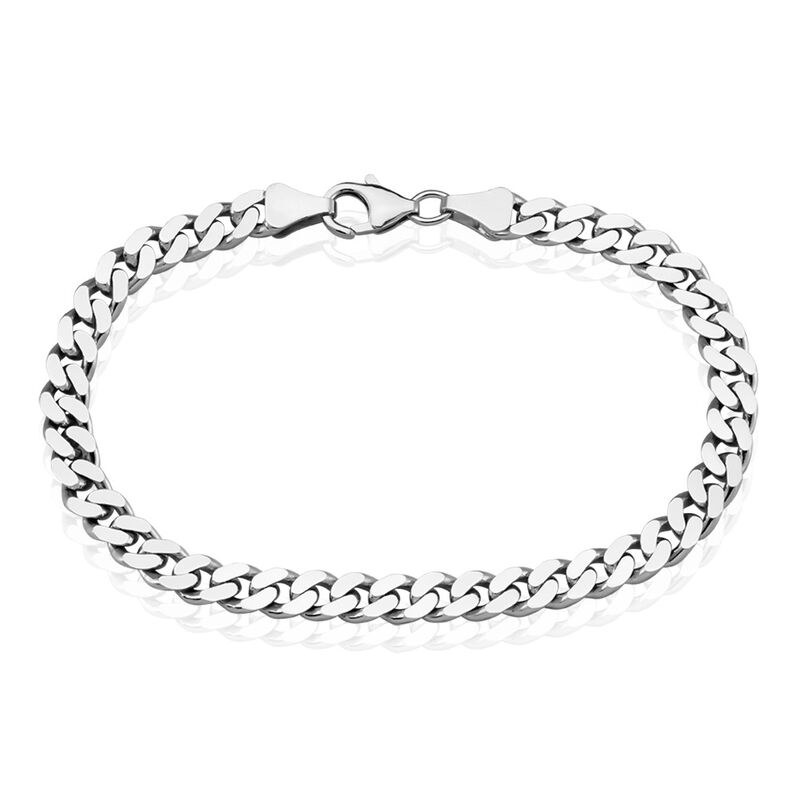 PANZER S Herren Armkette Silber Silber 925 B 6 mm - Armketten Herren | OROVIVO