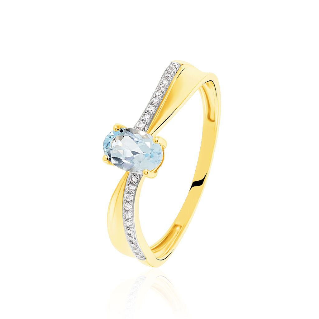 Bague Or Jaune Et Topaze Anastasija - Spannringe Damen | OROVIVO
